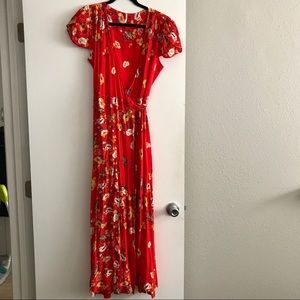Free People Wrap Maxi Dress
